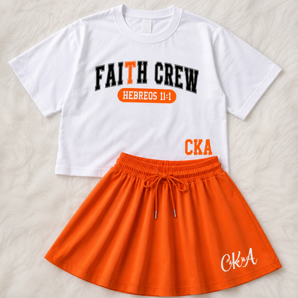 Set Crop Top Oversize Premium y Falda