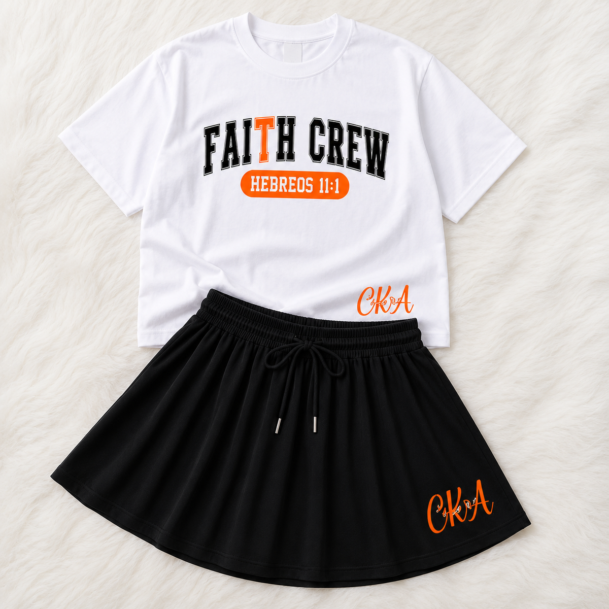Set Crop Top Oversize Premium y Falda