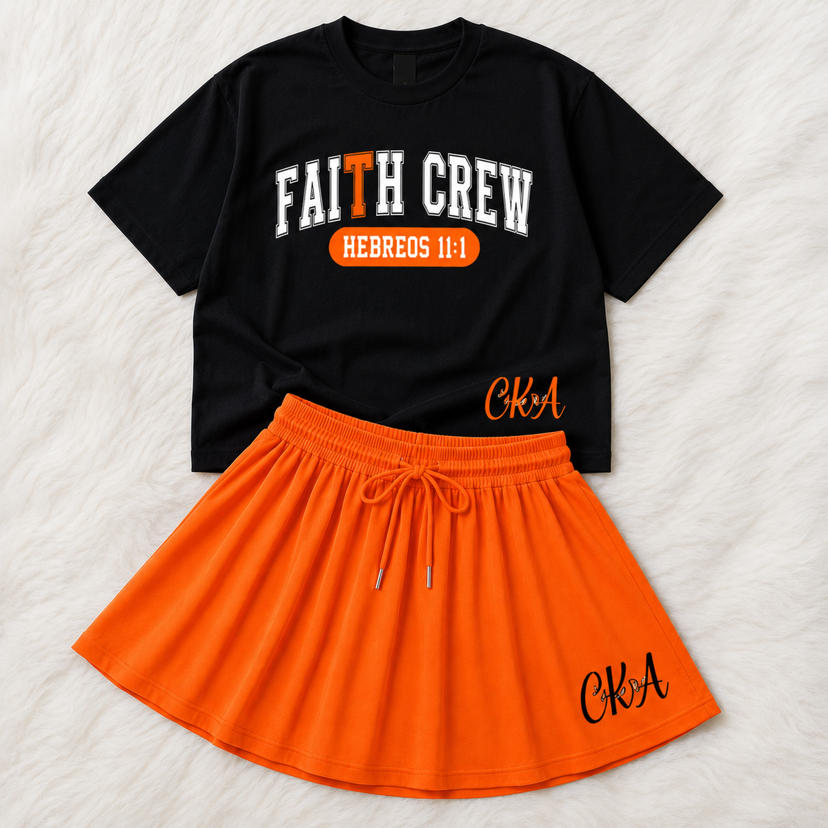 Set Crop Top Oversize Premium y Falda